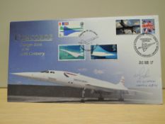 GB 2007 CONCORDE - BUCKINGHAM DESIGN ICON COVER SIGNED BY CAPT GUNTON, CORCORDE PILOT Buckingham