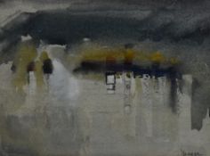 William Edgar Mayer FRSA (1910-2002, British), watercolour, 'Coastal Forms II', signed to the