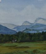 *Local Interest - 20th Century British School, watercolour, 'Langdale Pikes from Elterwater', Lake