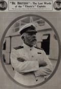 A group of seven reproduction RMS Titanic themed maritime prints, all framed and under glass, the