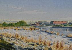 *Local Interest - Richard Irving (20th Century, British), gouache, Four local landscape scenes, 'A.
