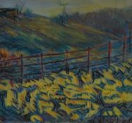 *Local Interest - Tom Dearden (1942-2000, British), pastel, 'Latterbarrow', Lake District, signed