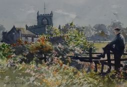 *Lake District Interest - Walter J. Roberts (20th Century), watercolour, 'Spring Time, Cartmel',