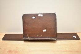 A vintage mahogany book stand.
