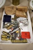 A miscellany of items, to include advertising boot hook, brass wax seal stamps, toy soldiers etc.