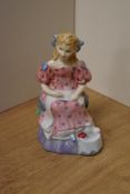 A Royal Doulton bone china figurine 'Curly Locks' HN2049, 11.5cm hairline to base.