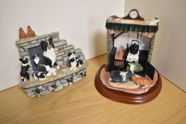 A Border Fine Arts animal group 'Well Warmed' A1454 from the James Herriot Studio Collection, with