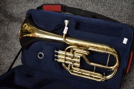 A John Packer JP072 brass Tenor Horn, in fitted case