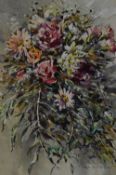 Tom Oldham (20th Century, British), mixed media, 'The Font Arrangement', a still life arrangement