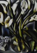 After Tamara de Lempicka (1898-1980, Polish), poster print, 'Les Arums', framed, measuring 70cm x