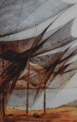 After Daisy Budge (20th Century, British), coloured print, 'Salmon Nets', signed to the lower right,
