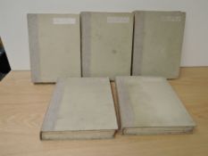 Five volumes, Harrow Memorials of the Great War, Philip Lee Warner publisher to the Medici Society