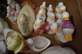 A carton of duck studies etc.