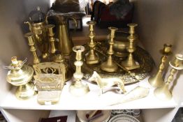 An Early 20th century Art Nouveau/Jugendstil brass folding stationary rack with ink compartment,