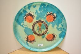A 1966 Feroglas Drinks Tray, World Championship Jules Rimet Cup, England 1966