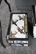 Two Corgi die-cast sets, CSFS08004 Fighting Machines and CS90025 Their Finest Hour, both boxed