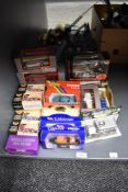 A collection of modern die-casts including Corgi Classics 9001, 9012 x3, 9021, 9032, 9041, EFE x2,