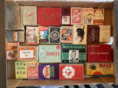 A box of vintage Card Games including Bali, Soccer Pontoon, Shop Missus, Kargo etc