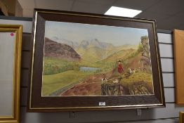 *Local Interest - After S.F Garside (20th Century), a coloured print, A hunting scene with the