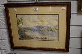 *Local Interest - G.Prentice (19th Century, British), watercolour, 'Ambleside and Wray Castle from