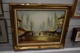 20th Century Continental School, in the style of Caroline Burnett (1877-1950), oil on board, A