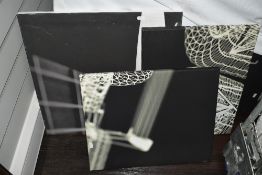 Artist Unknown (contemporary), a five piece canvas print, A monochrome wire style design, overall