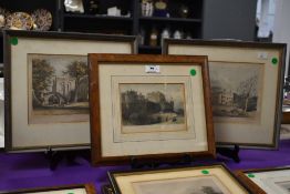 *Local Interest - after J.M Gahey a 19th Century coloured engraving, Swarthmore Hall late