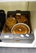 A collection of Hornsea pottery Saffron, including teapot, bowl and cups and saucers.