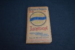 Map. Cyclists' & Tourists' Map of the Country Fifty Miles Round London. H. Grube. No date.