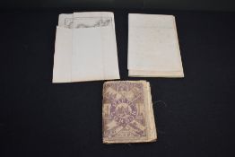 Maps. Three folding linen-backed maps. The 'District Railway' Map of London (6th edition).; A New