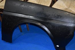 A Ford Fiesta Mark 1 right wing, non Ford produced by Montmoss Ltd Bolton. Has slight surface rust