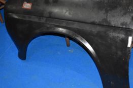 A Ford Fiesta Mark 1 left wing, non Ford produced by Montmoss Ltd Bolton. Has slight surface rust