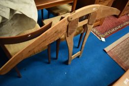 A vintage jumper display stand, possibly Hebridean or other Scottish isles wool interest, height