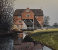 Paul Bisson (b.1938, British), aquatint etching, 'Shalford Mill', Surrey, signed to the lower right,