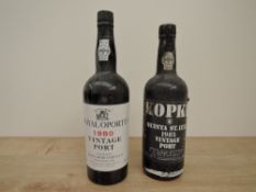 Two bottles of Vintage Port, Royal Oporto 1980, 20% vol, 75cl and Kopke Quinta St.Luiz 1985, 20%