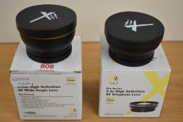 Two Pro Series 2.2x High Definition AF Telephoto lenses for digital camera