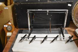 A Waterman Junior Signagraph in its original wooden case with instructions still in place on the