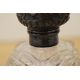 A pair of Edwardian cut glass scent bottles, having Walker & Hall silver lids hallmarked for - Image 2 of 2