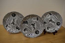Three mid century Ridgway Potteries 'Homemaker' plates.