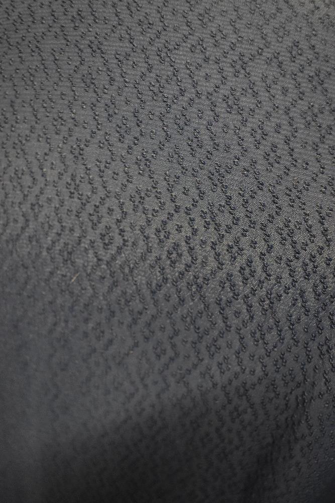 A Royal blue 1940s day dress, having buttons to front, side metal zip and white pique collar. - Image 6 of 6