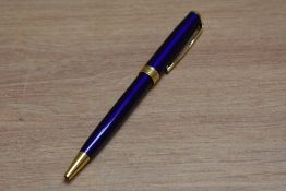 A Parker Sonnet ballpoint pen in blue