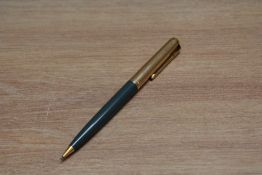 A Parker 65 propelling pencils in grey with rolled gold caps