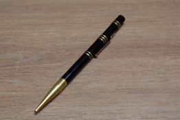 A Mabie Todd & Co Fyne Poynt propelling pencil in black