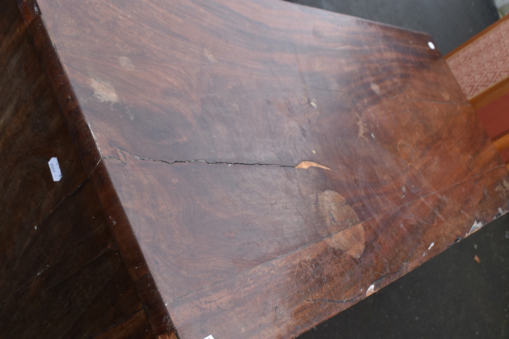 A 19th Century mahogany chest of two over three drawers (af) - Image 3 of 3