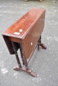 A Victorian mahogany Sutherland table, width approx 54cm