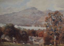 *Lake District Interest - After Alfred Heaton Cooper (1863-1929, British), coloured print, 'Coniston