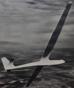 After Bob Moon (20th Century), photographic prints, Gliders in flight, both framed and under