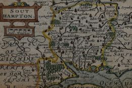 19th/20th Century School, coloured and monochrome engravings, a plan of Winchester with