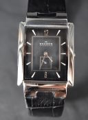 A gent's Skagen quartz wrist watch model 324LSLBB having a baton numeral dial with subsidiary