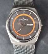 A gent's Skagen quartz wrist watch model SKW6007 having an Arabic numeral and baton dial with date
